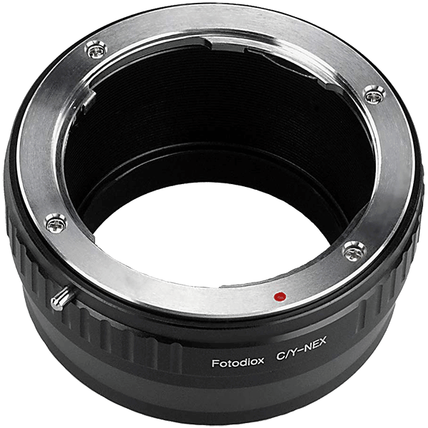 Objektivadapter Contax Yashica auf Sony E-Mount von Fotodiox oben