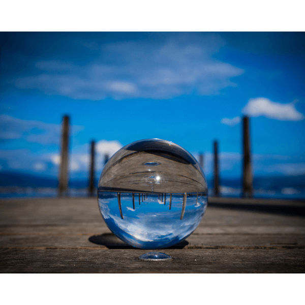 Glaskugel 80 mm auf Steeg