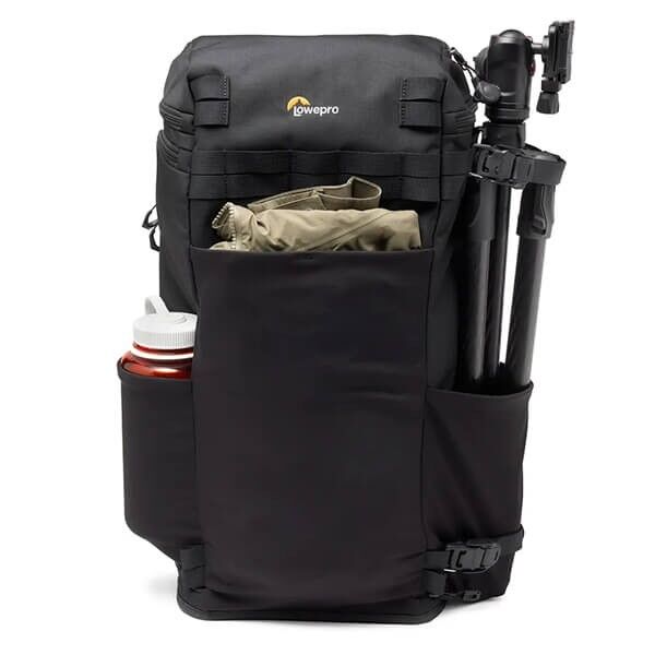 Frontansicht Lowepro ProTactic Lite BP 250 AW III mit Material