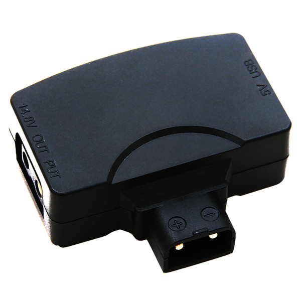 D-Tap Adapter mit USB Anschluss schräg oben D-Tap Adapter mit USB Anschluss schräg oben