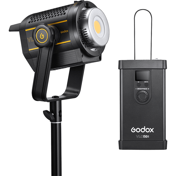 Godox VL150II Videoleuchte mit Bowens Anschluss mit Controller