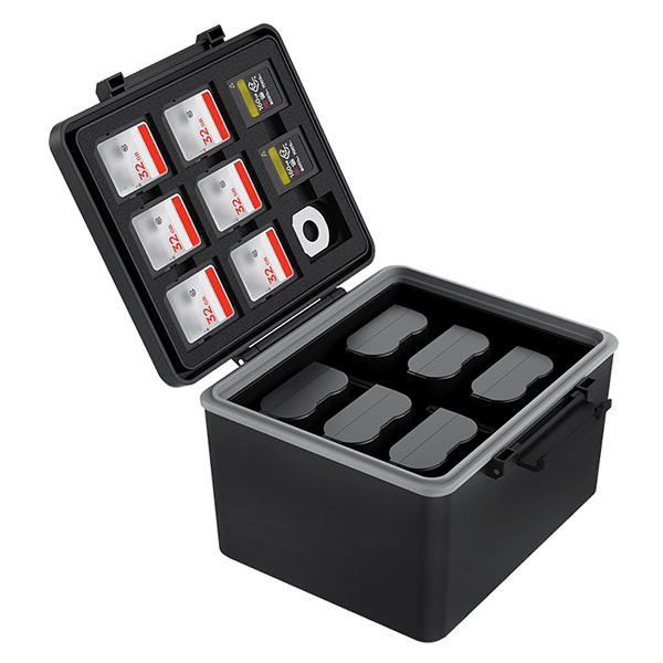 Battery box and memory card case in one from JJC