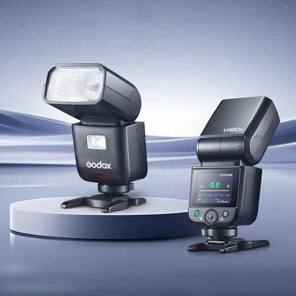 Godox V480 clip-on flash with Li-ion battery