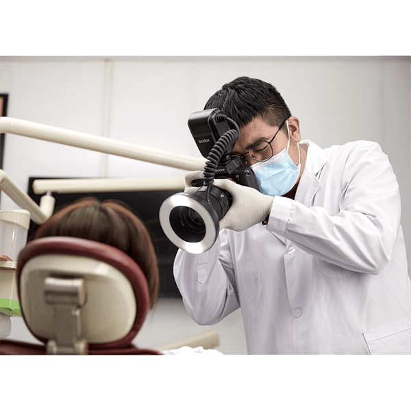 MF-R76S plus Ringblitz zu Sony von Godox zur Dentalfotografie in Nutzung MF-R76S plus Ringblitz zu Sony von Godox zur Dentalfotografie in Nutzung