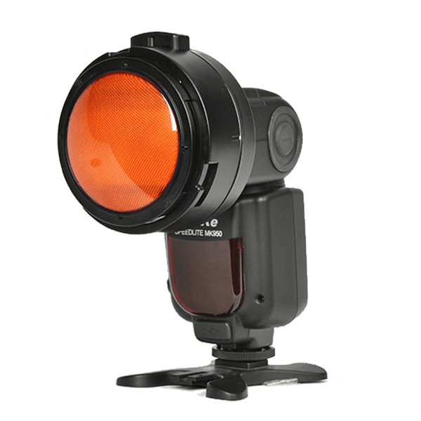 Farbfilterset passend zur Flip Sofbox von SMDV an Aufsteckblitz