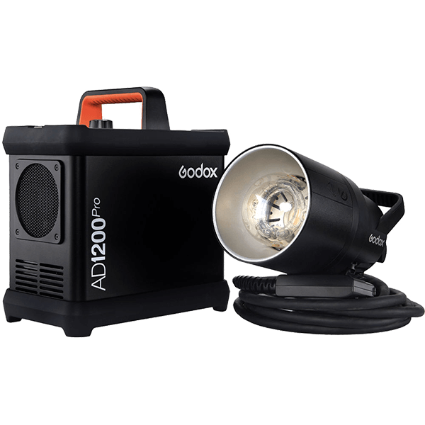 Godox AD1200Pro Leuchte und Controller im Überblick