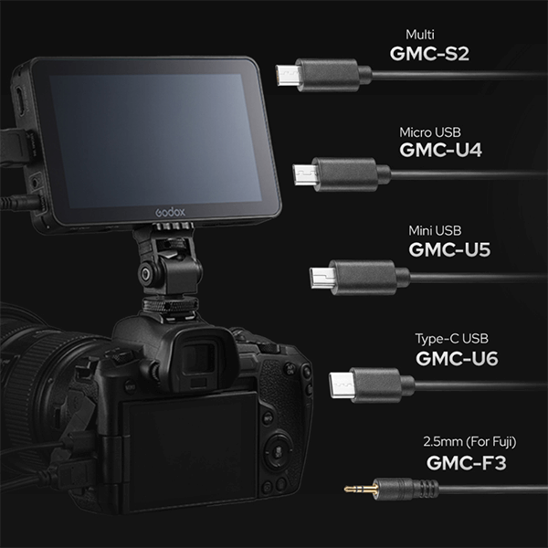 Godox GMC-U6 Monitor Kamera Control Kabel übersicht
