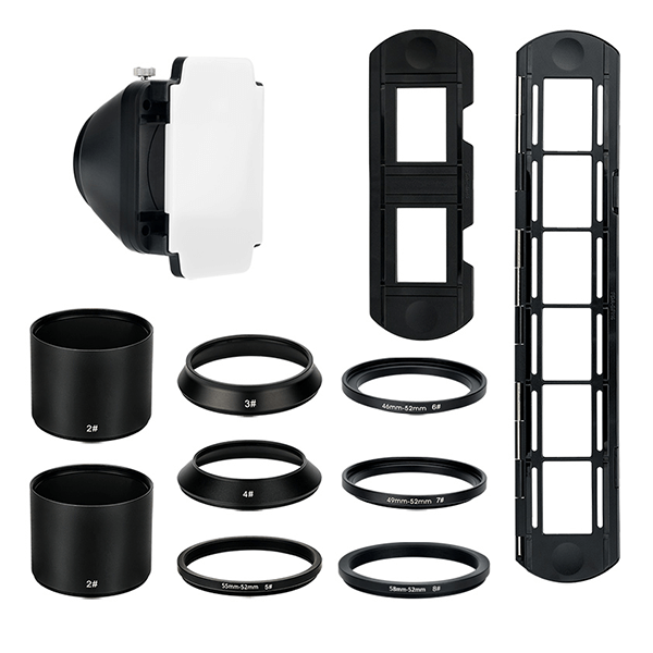 JJC Film Digitalisierungsadapter Set Gesamtansicht