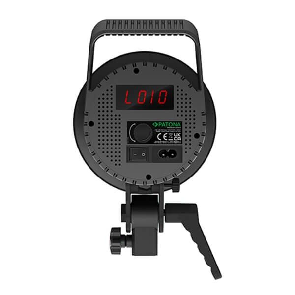  Detailed view of the control panel of the LED light