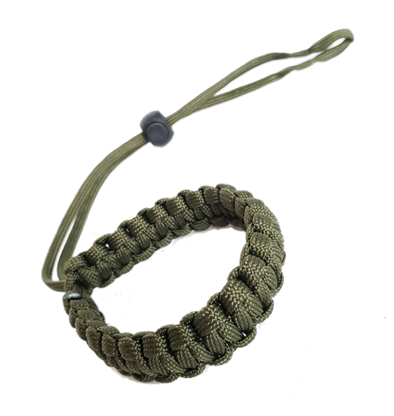 Handschlaufe aus Paracord in grün Handschlaufe aus Paracord in grün