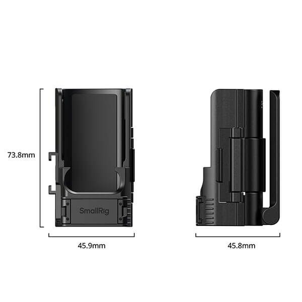 SmallRig 6009 mit Arca-Swiss und 1/4-Zoll-Gewinde Abmessungen
