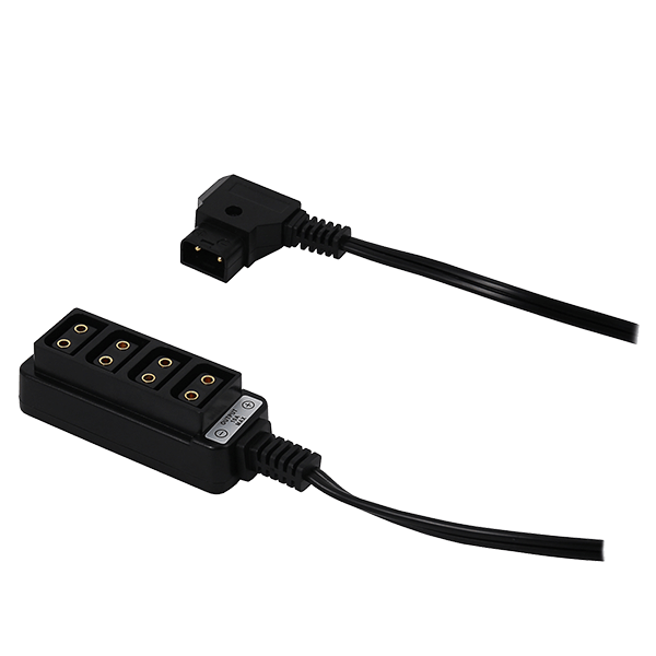 4-Port D-TAP Adapter Splitter Hub 1 male D-TAP to 4 female D-TAP