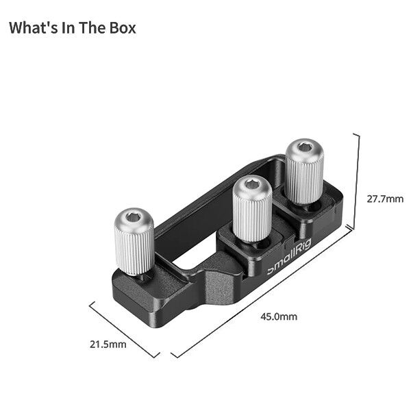 HDMI and USB-C cable clamp for Canon EOS R50 V Cage Dimensions