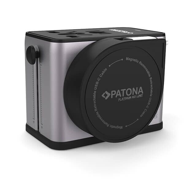 Patona Platinum PD70W Travel Adapter 3x USB-C 150 Countries Patona Platinum PD70W Travel Adapter 3x USB-C 150 Countries