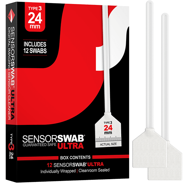 Photographic Solutions Type 3 Sensor Swab Ultra 12-Pack 24mm