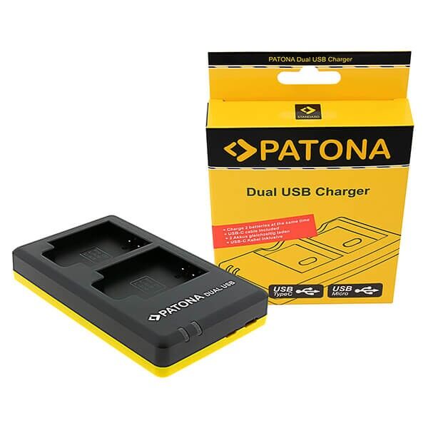 PATONA Dual Charger Li-50B Front View