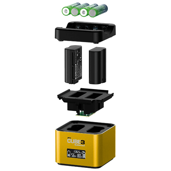 Hähnel ProCube3 Kameraakku Ladegerät zu Nikon