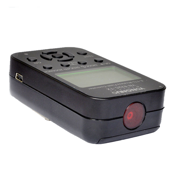 Yongnuo YN-622 C TX e-TTL II Master Funk-Blitzauslöser zu Canon liegend details