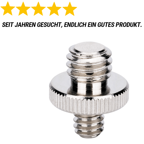 JJC GM1438 Verbindungsstück mit 1/4 und 3/8 Zoll-Gewinde mit Bewertung