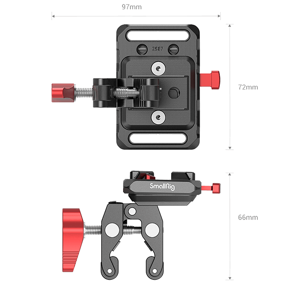 SmallRig kleine Montageplatte mit Klemme für V-Mount Akkus 2989 SmallRig kleine Montageplatte mit Klemme für V-Mount Akkus 2989
