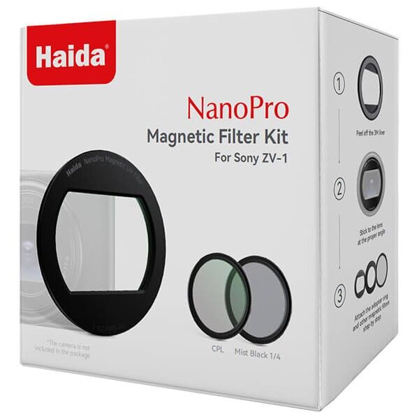 Haida Filter Set zu Sony ZV1 II in schwarz verpackung