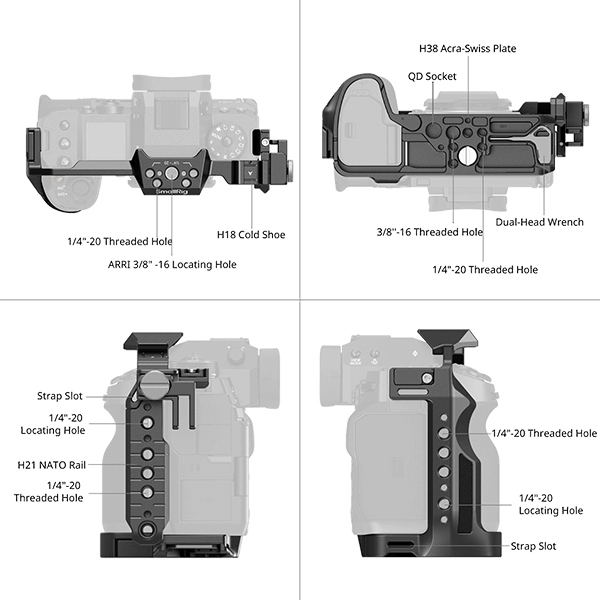 Kamera Cage Smallrig Fujifilm X-H2S oder X-H2 Detail