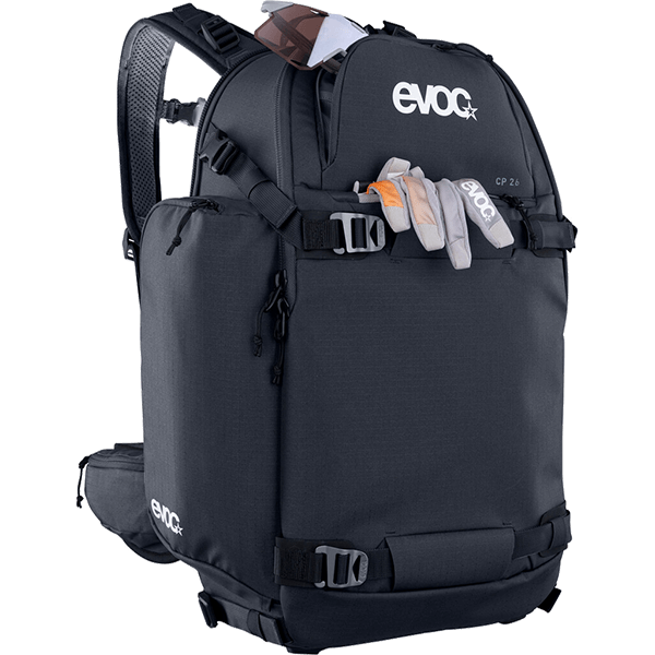 Fotorucksack Evoc CP 26 Liter in Schwarz obere Tasche
