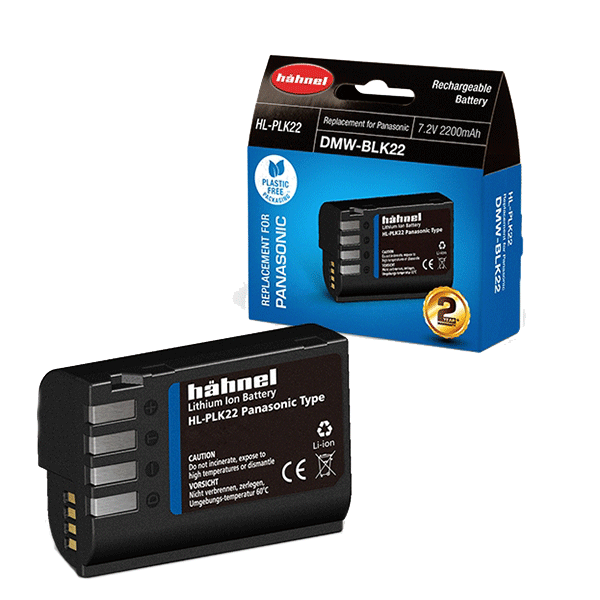 Hähnel HL-PLK22 7,2V 2250mAh 16.2Wh Ersatz Typ Panasonic DMW-BLK22
