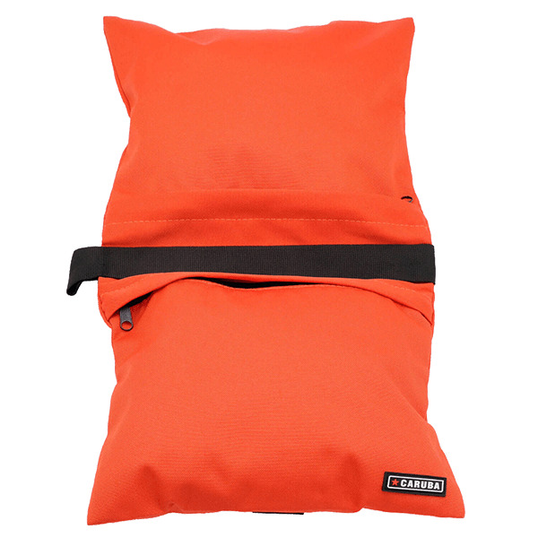 Sandsack zu Lampenstativ doppelt in Orange oberseite