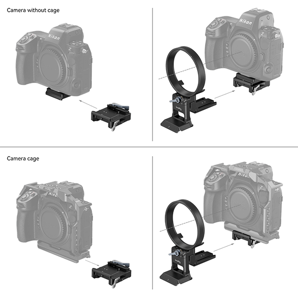 SmallRig 4306 drehbare Montageplatte speziell zu Nikon Z Kameras SmallRig 4306 drehbare Montageplatte speziell zu Nikon Z Kameras