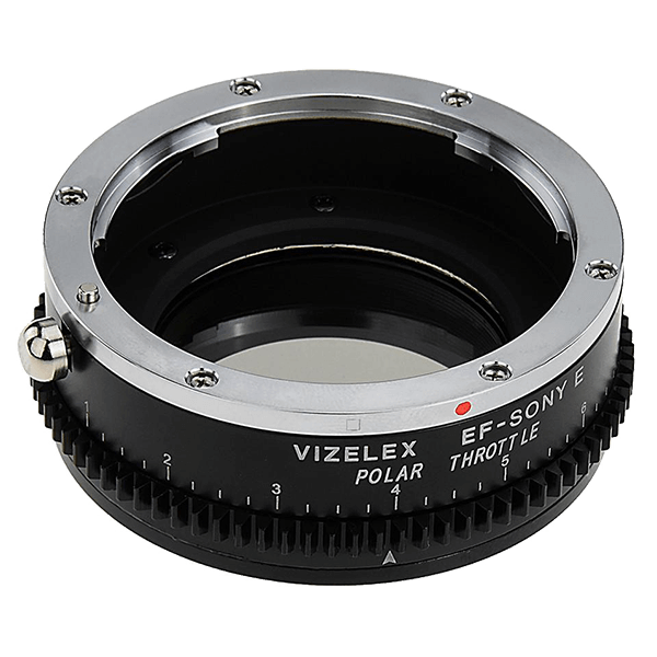 Objektivadapter Canon EF auf Sony E mit Polfilter von Fotodiox