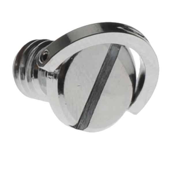 Camera screw with D-ring in silver SC-1