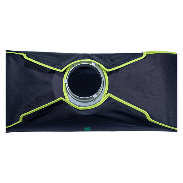 Softbox 30 x120 cm mit Wabe und Bowens Anschluss von Patona von oben