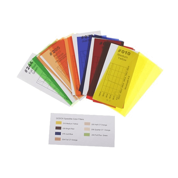 Farbfilter zu Aufsteckblitz von Godox CF-07 Set