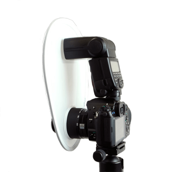 Plug-on diffuser for external and internal camera flash