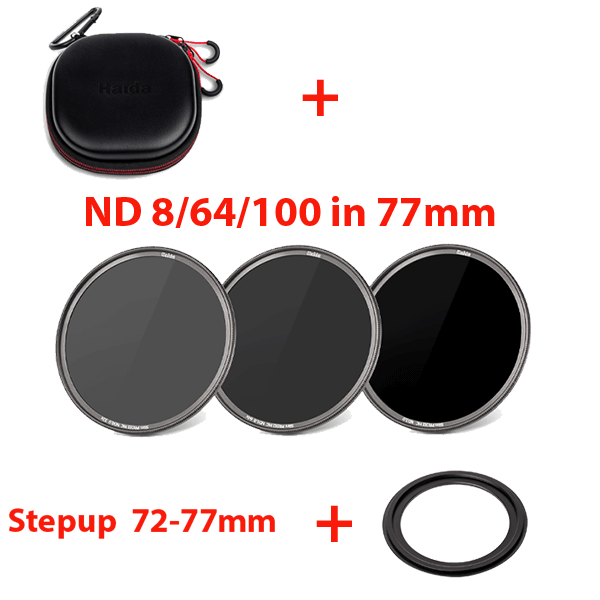Haida ND Filter Kit 77mm ND0.9+1.8+3.0 with Bag