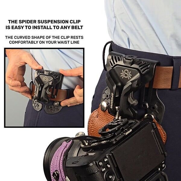 SpiderPro Holster Set v3 braun Kameraholster ohne Gurt