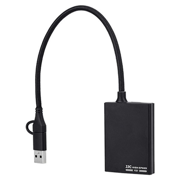 Kartenleser XQD Speicherkarte USB C und UBS A von JJC ganz