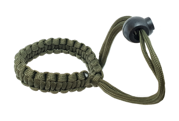Handschlaufe aus Paracord in grün Handschlaufe aus Paracord in grün
