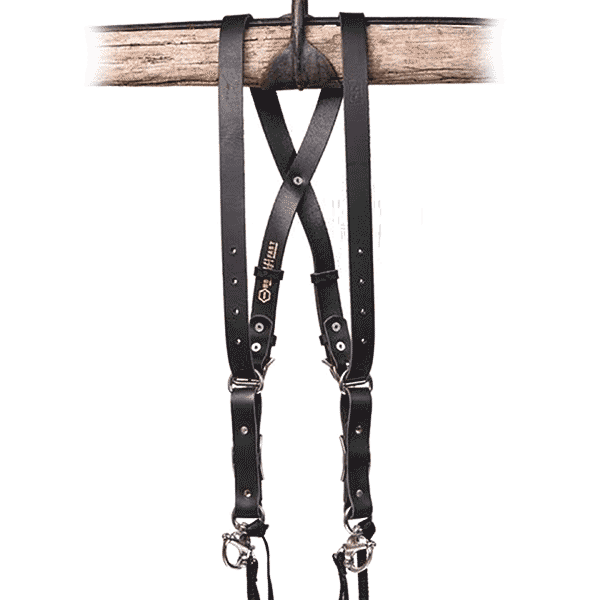 Kameragurt Leder Skinny Wasser Büffel Schwarz Large Kameragurt Leder Skinny Wasser Büffel Schwarz Large