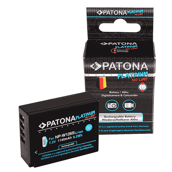 Platinum Battery for Fujifilm NP-W126S by Patona 