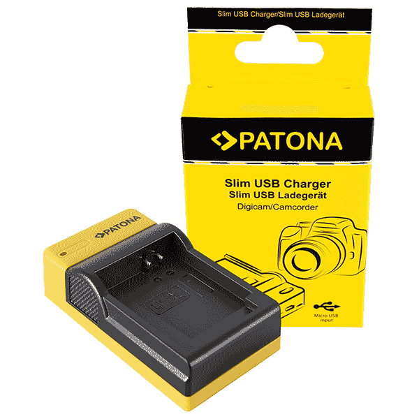 Patona Slim micro-USB Charger for Canon NB-13L