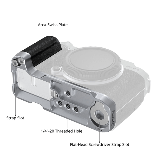 SmallRig Handgriff passend zu Fujifilm X-M5 in silber 4875 Detail SmallRig Handgriff passend zu Fujifilm X-M5 in silber 4875 Detail