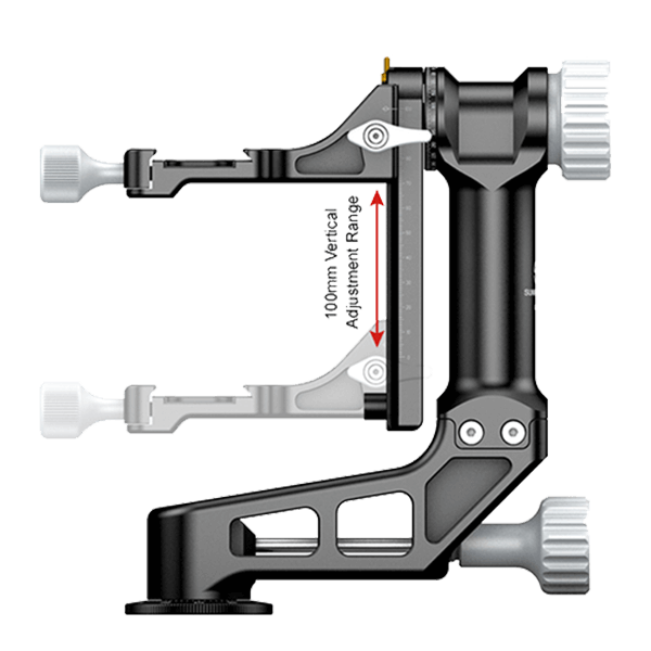 Gimbal GH-02 mit Schnellwechselplatte von Sunwayfo