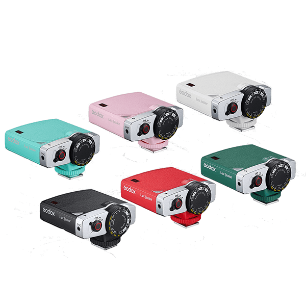 Godox Lux Junior Retro Camera Flash in different colors