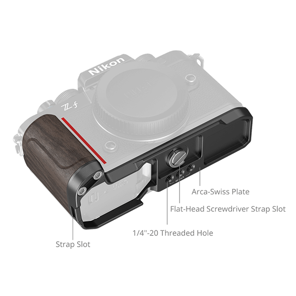 SmallRig Handgriff mit Holz passend zu Nikon Z f 4801
