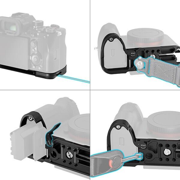 SmallRig Arca Mounting Plate for Sony Alpha 7R VI with Battery Compartment SmallRig Arca Mounting Plate for Sony Alpha 7R VI with Battery Compartment