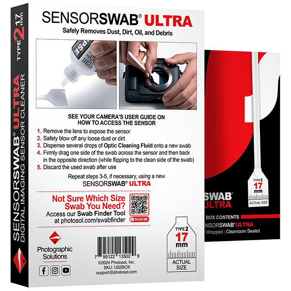 Photographic Solutions Type 2 Sensor Swab Ultra 12-Pack, 17mm Anwendung Photographic Solutions Type 2 Sensor Swab Ultra 12-Pack, 17mm Anwendung