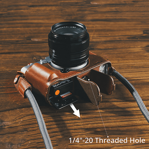 Smallrig Leather Half Case Kit for Fujifilm X-E5 brown