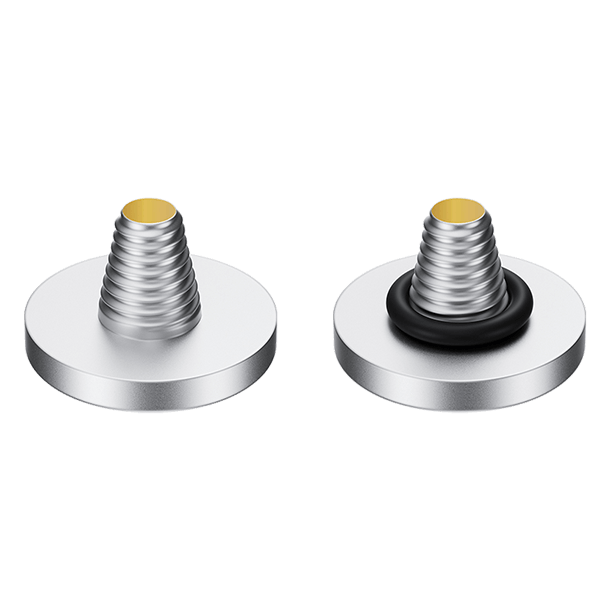 Auslöseknopf mit Bergen zu Fujifilm Kameras in silber Anschluss